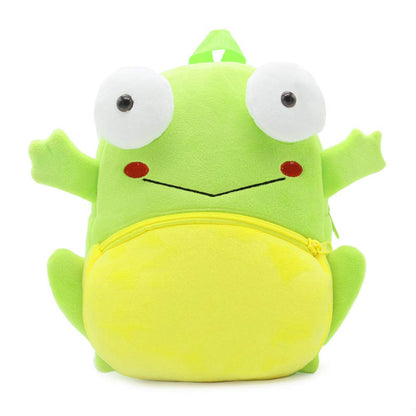 Ladyzone Toddler Backpack Zoo Animals Backpacks Cute Plush Bag Cartoon 10" Preschool Book Bag For 2+ Years Girls Boys
