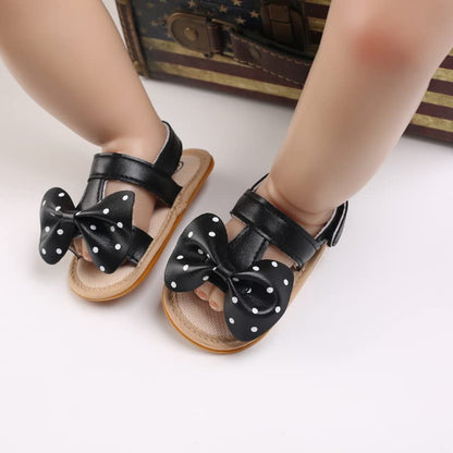 Baby Girl Sandals Summer Crib Shoes Bowknot Soft Sole Infant Girls Princess Dress Flats First Walker Shoes