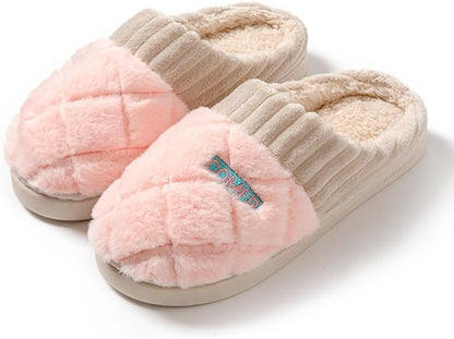Geerta Fuzzy Hospital Slippers for Postpartum Cute Women Labor and Delivery Shoes with Non Slip Sole Warm Comfortable Memory Foam Kawaii Trendy Comfy Home Maternity Gift for Wife Pregnancy