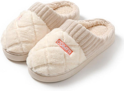 Geerta Fuzzy Hospital Slippers for Postpartum Cute Women Labor and Delivery Shoes with Non Slip Sole Warm Comfortable Memory Foam Kawaii Trendy Comfy Home Maternity Gift for Wife Pregnancy
