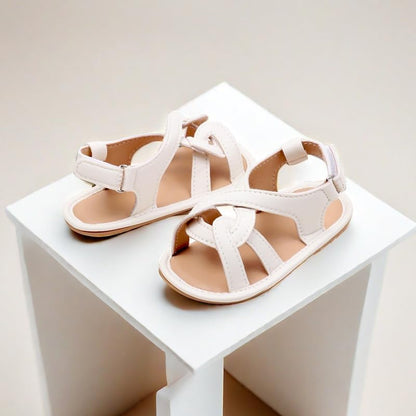 Infant Boys Girls Sandals, Summer Baby Rubber Soles Non-Slip PU Leather Sandals, Newborn Toddler Prewalker First Walking Beach Outdoor Shoes,Infant Toddler Unisex Summer Shoes for babies