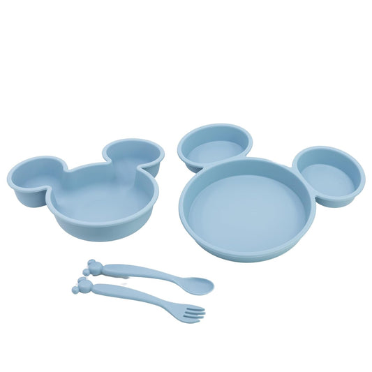 Toddler 4-Piece Polypropylene Cookware Set (Plates, Bowl and Cutlery), in Mickey Mouse Box