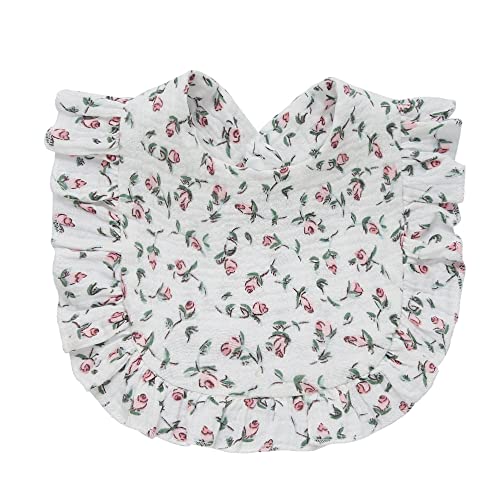 4 PACK Solid Muslin Baby Drool Bibs Set for Unisex Boys Girls Cotton Adjustable Teething Feeding Drooling Bibs