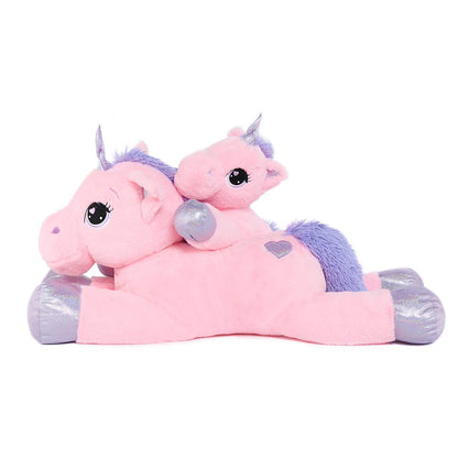 43" Giant Unicorn Stuffed Animal, Unicorn Plush Pillow Toys Big Plushy Fluffy, Gift for Girls Kids Boys Girlfriend, White & Purple
