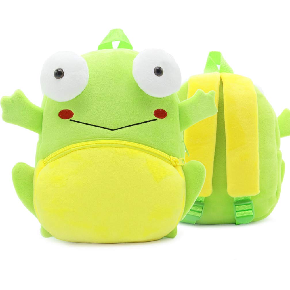 Ladyzone Toddler Backpack Zoo Animals Backpacks Cute Plush Bag Cartoon 10" Preschool Book Bag For 2+ Years Girls Boys