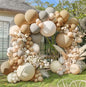 Dusty Blue Balloon Garland Double Stuffed Slate Pastel Blue White Sand Pearl Balloon Arch Kit for Baby Shower Birthday Bridal Shower Wedding Graduation Party Decorations