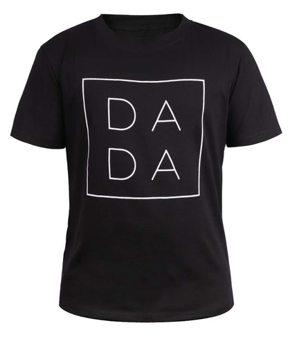 MNLYBABY Dad Shirts for Men Funny DADA Letter Print Graphic Tshirts Father Daddy Papa Gifts Tee Tops