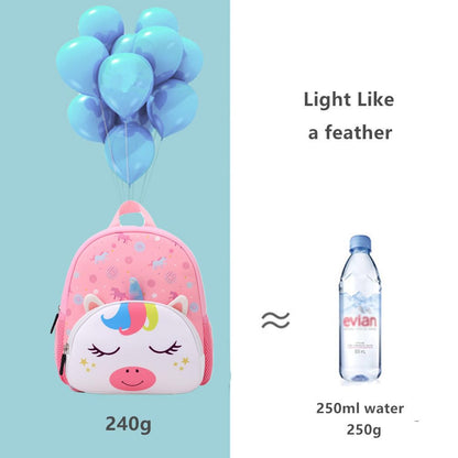 Toddler Backpack Neoprene Zoo Kids Casual Backpack Water Resistance Kindergarten Preschool Bags for Little Boys Girls (Giraffe)