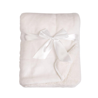 American Baby Company Heavenly Soft Chenille Sherpa Receiving Blanket, 3D Pink, 30" x 35", Warm and Cozy for Boys and Girls, Ideal for Baby Carrier, Stroller, and Travel