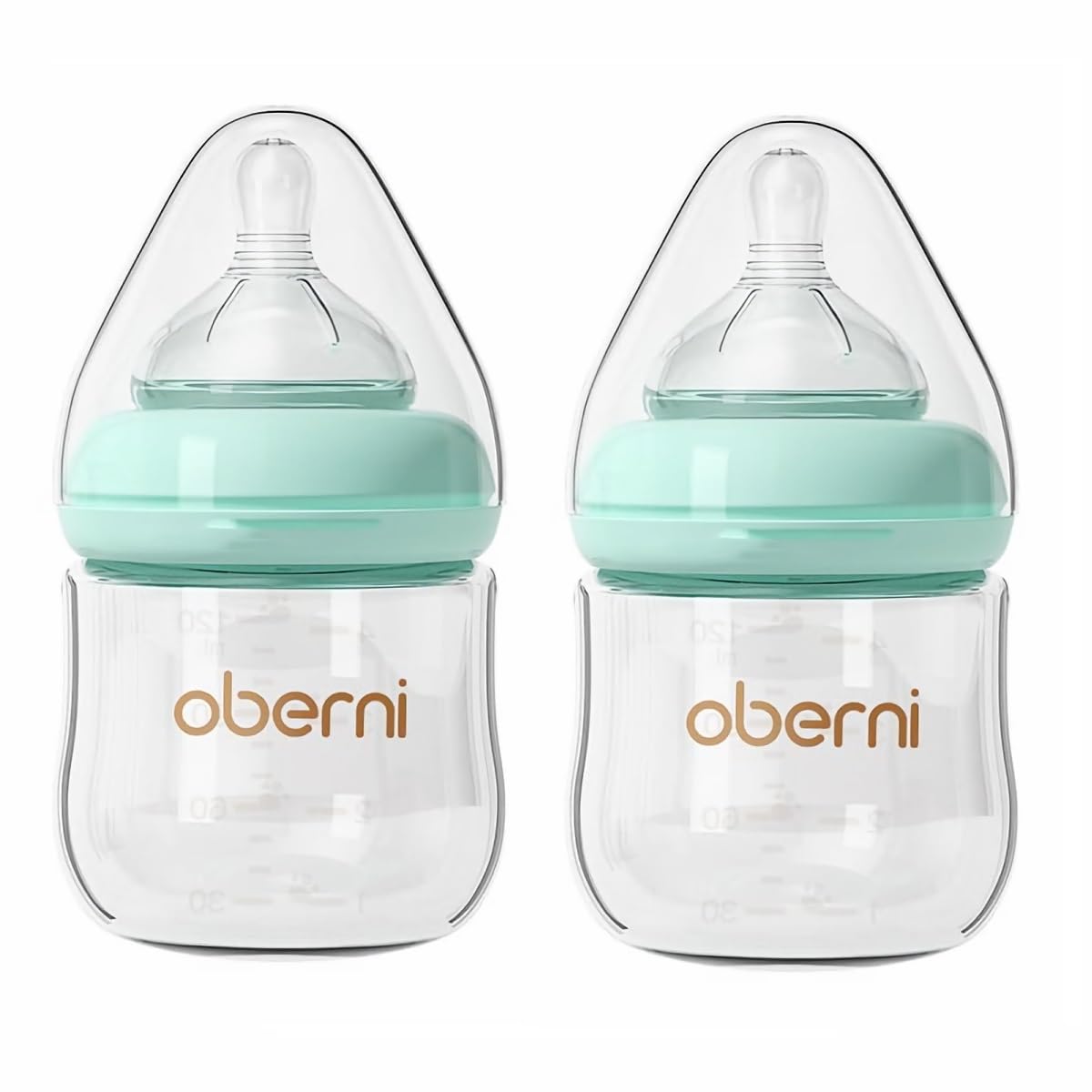 Glass Baby Bottles,Anti Colic Breastfeeding Bottle with Natural Response Nipple Size S,Wide Neck Slow Flow Baby Bottle for Baby,Newborn,Preemie 0-3 0-6 Month,BPA Free (Pink, 1 Pack, 4 Ounce)