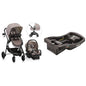 Evenflo Pivot Modular Travel System with LiteMax Infant Car Seat with Anti-Rebound Bar (Desert Tan)