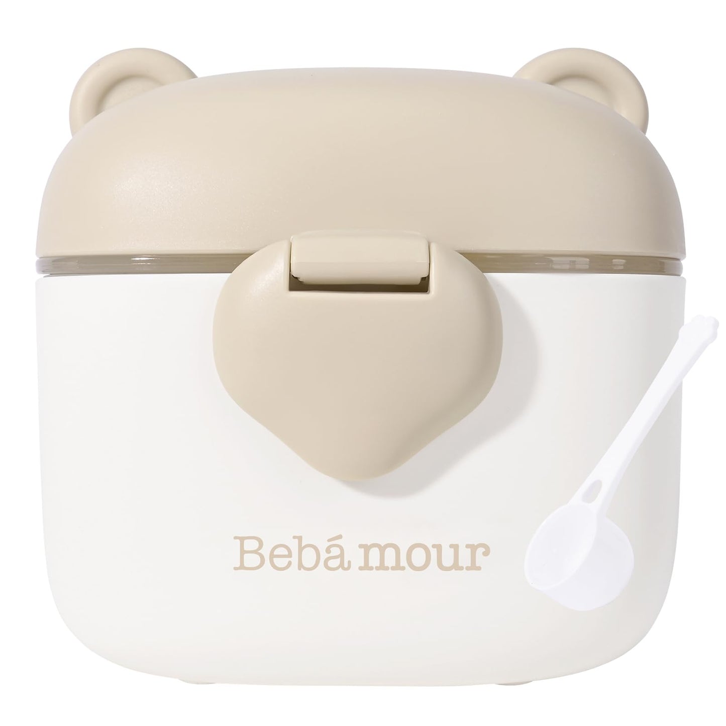 Bebamour Baby Formula Dispenser On The Go, Formula Container to Go, Formula Holder for Travel, Candy Fruit Snack Storage Container with Scoop and Leveller (Black)