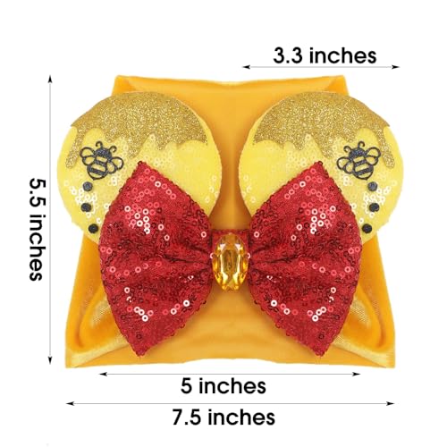 JIAHANG Baby Leopard Bows Turban Knotted Head Wraps, Hair Bows Headbands Stretchy Hair bands for Infant Toddlers Girls (pink leopard)