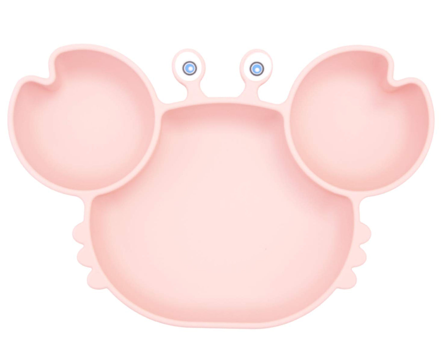 Silicone Suction Plate for Toddlers - Self Feeding Training Divided Plate Dish and Bowl for Baby and Toddler, Fits for Most Highchairs Trays, BPA Free Microwave Dishwasher Safe
