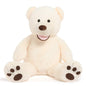MorisMos Smile Giant Teddy Bear, 51inch Large Stuffed Bears with Big Footprints, Big Stuffed Animals Cuddly Plush Gifts for Girlfriends, Boyfriend, Dark Brown