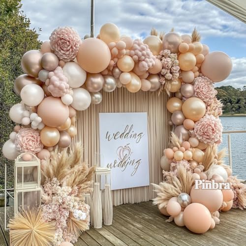 Dusty Blue Balloon Garland Double Stuffed Slate Pastel Blue White Sand Pearl Balloon Arch Kit for Baby Shower Birthday Bridal Shower Wedding Graduation Party Decorations