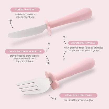 Grabease - 3-piece stainless steel ergonomic cutlery