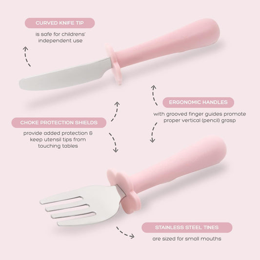 Grabease - 3-piece stainless steel ergonomic cutlery