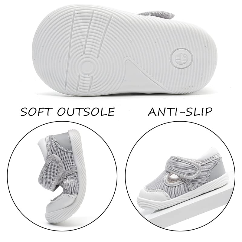 Baby Boys & Girls First Walking Shoes - Non-Slip, Breathable Infant Sneakers for 6-18 Months