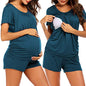 Ekouaer Womens Maternity Pajamas Nursing Pjs for Breastfeeding Soft Postpartum Lounge Sets Sleepwear Layer Pregnancy Clothes