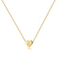 Turandoss Mothers Day Gifts for Mom Wife Women Girls - 14K Gold Plated Heart Pendant Letter Alphabet Necklace Tiny Initial Necklaces Heart Initial Necklace Gifts for Women Teens