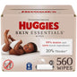Huggies Skin Essentials Baby Wipes, Hypoallergenic, 99% Water, 2 Flip Top Packs (112 Wipes Total)