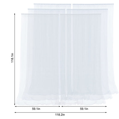 Champagne Tulle Backdrop Curtain for Parties Wedding 10ft×8ft Champagne Sheer Backdrop Curtains for Baby Shower Bridal Shower Reception Birthday Party Christmas Photoshoot Decorations 2 Panels