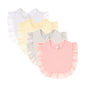 4 PACK Solid Muslin Baby Drool Bibs Set for Unisex Boys Girls Cotton Adjustable Teething Feeding Drooling Bibs