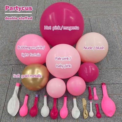 Pink Blue Green Balloon Garland Double Stuffed Dusty Light Green Baby Blue Blush Mauve Latex Pastel Balloon Arch Kit for Boho Baby Shower Gender Reveal Bear Birthday Floral Party Decoration