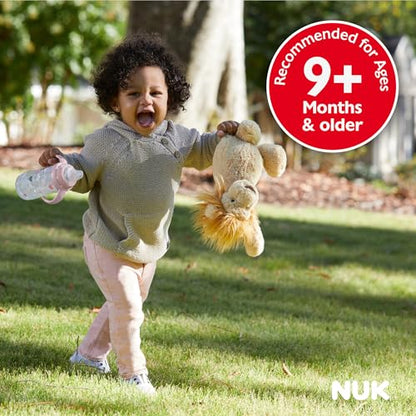 NUK Learner Cup, 10 oz, 8+ Months, 2 Count – BPA Free, Spill Proof Sippy Cup