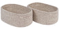 CubesLand Off White Small Storage Baskets for Shelves, Closet Organization Storage Bins Empty Gift Basket Baby Nursery Woven Baskets for Organizing, Rectangular Clothes Closet Shelves Baskets 3 Packs