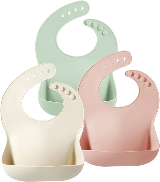 PandaEar Silicone Baby Bibs & Silicone Baby Spoons & Forks