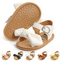 Meckior Baby Toddler Infant Girls PU Leather Soft Open Toe Summer Sandals Flower Princess Flat Shoes