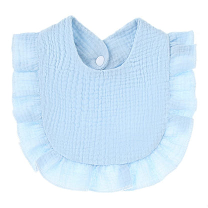 4 PACK Solid Muslin Baby Drool Bibs Set for Unisex Boys Girls Cotton Adjustable Teething Feeding Drooling Bibs