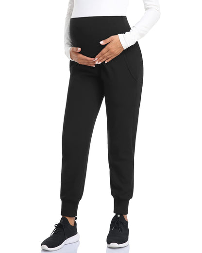 fitglam Women's Maternity Pants Over Belly Lounge Pajamas Clothes Pregnancy Must Haves Joggers with Pockets
