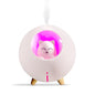 Lovely Quiet Mini Humidifier for Nursery - 7-Color Light, 2 Spray Modes, Auto Shut Off (White)