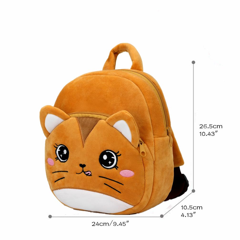 Cute Toddler Backpack Plush Animal Cartoon Mini Travel Daycare Bag for Baby Girl Boy 2-6 Years (Shark Blue)