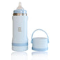 Jili All-in-One Baby Bottle, Insulated Stainless Steel Bottle with Formula Container, Anti-Colic Nipple, and Leak-Proof Lid, Baby Essentials for Travel, BPA and Phthalates-Free, Almond, 11 oz.