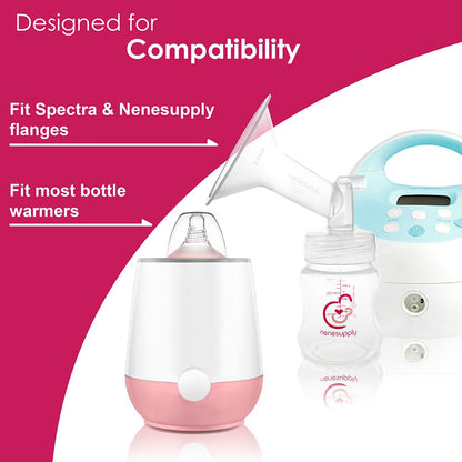 Nenesupply Natural Baby Bottles Newborn Feeding Bottles Slow Flow Breastfeeding Bottle for Breastfed Babies Wide Neck 9oz Anti Colic Level 2 Nipple for 1+ Month Infant Replace Spectra Bottle Pumping