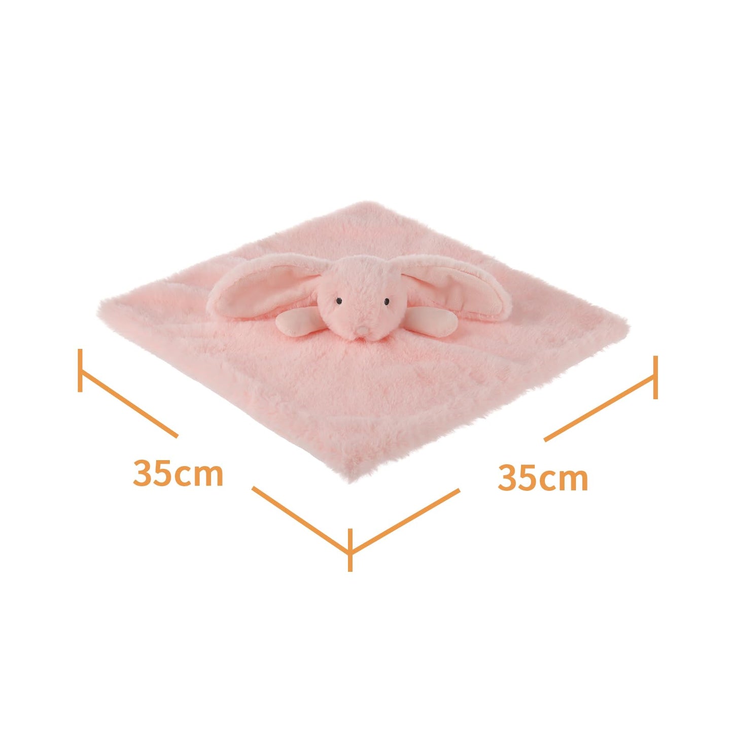 Apricot Lamb Stuffed Animals Cream Bunny Rabbit Security Blanket Infant Nursery Character Blanket Luxury Snuggler Plush Baby Lovey(Cream Bunny, 13 Inches)