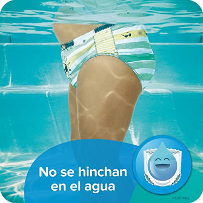 Pampers Swim Diapers - Splashers - Size 2-3, 20 Count, Gap-Free Disposable Baby Swimming Pants