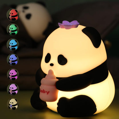 Led Cute Dog Night Light, Dimmable Nursery Puppy Kawaii Lamps, Super Squishy Silicone USB Rechargeable Touch Control Night Lamp for Kids Adults, Used for Camping Party Room Decor (Dog)