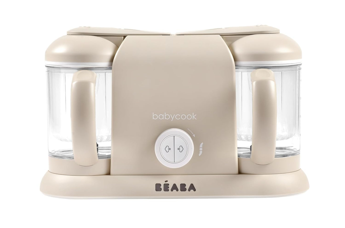 BEABA Babycook Duo 4 in 1 Baby Food Maker, Puree Steamer and Blender for Purees, Grinder with Auto Steam Cooking, Lrg 9.1 Cup Capacity, Makes 54 Servings in 20 Mins, Charcoal
