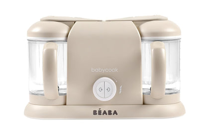 BEABA Babycook Duo 4 in 1 Baby Food Maker, Puree Steamer and Blender for Purees, Grinder with Auto Steam Cooking, Lrg 9.1 Cup Capacity, Makes 54 Servings in 20 Mins, Charcoal