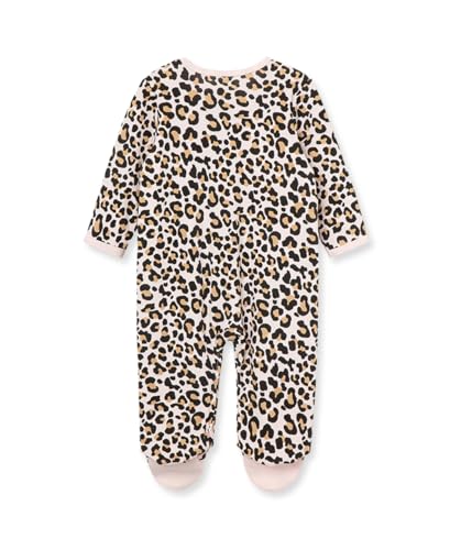 Little Me Clothes for Baby Girls' 100% Cotton Scratch-Free Tag Footie Sleeper, Preemie to 9 Months