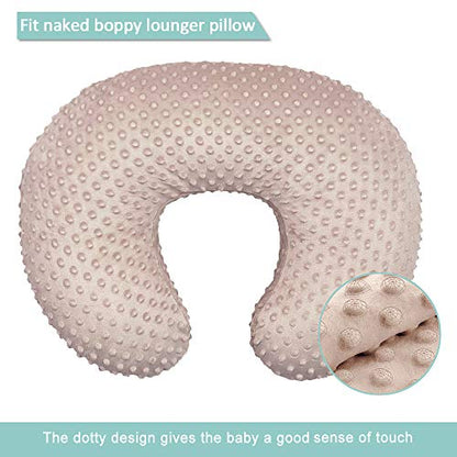 OWLOWLA Nursing Pillow Cover, Breastfeeding Pillow Slipcover Fits Nursing Pillow for Baby Boy Girl(Blush Pink)