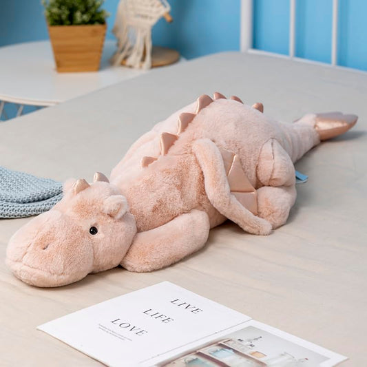 43.3Inches 7Lbs Blue Weighted Dragon Stuffed Animal, Large Blue Weighted Dragon Plush Toy for Kids and Adults(2025 Update Version)