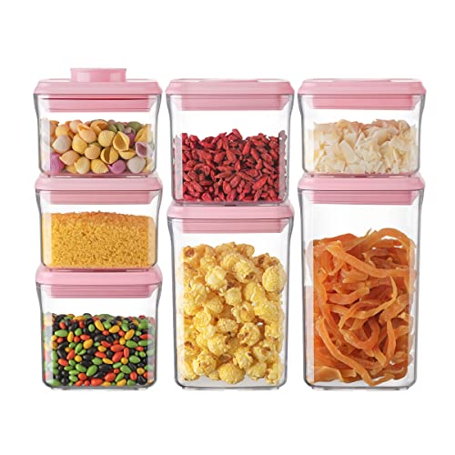 Ankou Formula Container - 1700ml Airtight Formula Dispenser One Button Handy Milk Powder Container BPA-Free Storage Containers with Scoop and Scraper Transparent 730g