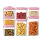 Ankou Formula Container - 1700ml Airtight Formula Dispenser One Button Handy Milk Powder Container BPA-Free Storage Containers with Scoop and Scraper Transparent 730g