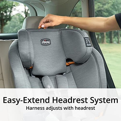Chicco OneFit ClearTex All-in-One Car Seat, Slim Design, Rear-Facing Seat for Infants 5-40 lbs., Forward-Facing 25-65 lbs., Booster 40-100 lbs., Convertible Car Seat | Lilac/Purple